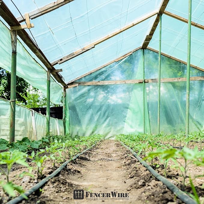CAPHAUS 6 mil Clear Greenhouse Plastic Sheeting, 4-Year UV Resistant Polyethylene Film, Hoop House Cover for Horticulture, Gardening, Farming and Agriculture, 90% Light Transmittance, 25’ x 40'