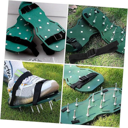 Lawn Aerator Shoes Straps 16Pcs Adjustable Nylon Shoelaces for Garden Grass Aerating Sandals Durable Lawn Care Tool for Patio and Outdoor Use