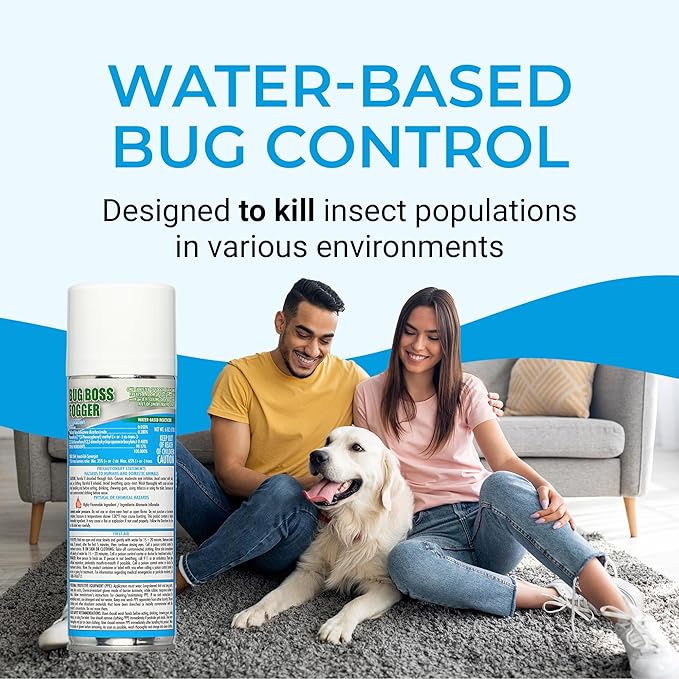 Kinzua Environmental Bug Foggers for Home Indoor & Outdoor Use, Insect Fogger, All Mosquito, Cockroach, Ant, Spider & More, Non-Staining, Water-Base Formula, 6 oz, Pack of 3
