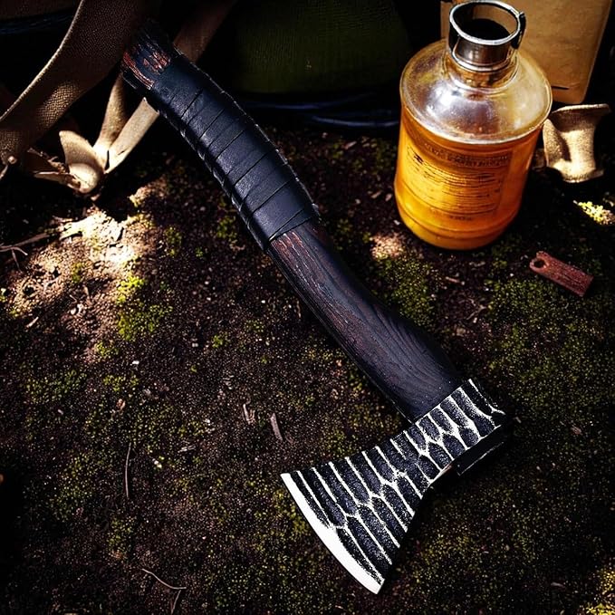 Poshland Custom Handmade Axe/Leather Cover - Vertical Carry, Multipurpsoe Tool
