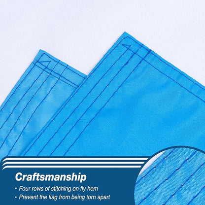 Guatemala Guatemalan Flag 3x5 ft Outdoor, Double Sided 3 Ply Heavy Duty Guatemala National Country Flag, 100% Quality Polyester Guatemalan Banner with Brass Grommets 4 Rows Stitches