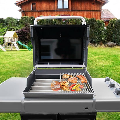 GasSaf 7539 for Weber Genesis Flavorizer Bars 24.5", SUS304 Bars for Genesis 300 Grill Parts, E-310 E-320 S-310 S-320, EP/CEP 310 & 320 Gas Grills(Side-Knob 2007-2010), Heat Plates for Weber 7540