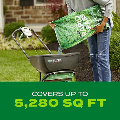Scotts Turf Builder Rapid Grass Tall Fescue Mix, Combination Grass Seed and Fertilizer, Grows Green Grass in Just Weeks, 16 lbs.