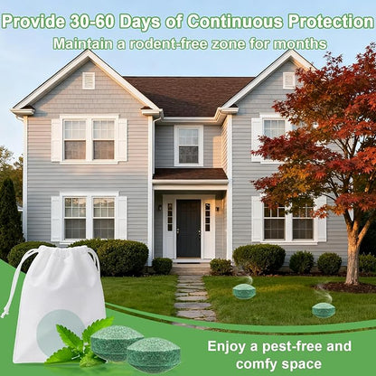 28 Pack Mouse Rodent Repellent, Safe for Kids and Pets, Effective Mouse Control for Home, Garage, Basement, Garden and Storage Areas