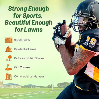 Outsidepride Monaco Bermuda Grass Seed - 2 lbs. Drought-Tolerant, Dense, Wear-Resistant Turf Grass Seeds for Lawn, Sports Fields, & High-Traffic Areas - Ideal for Warm-Season & Transition Zone Areas