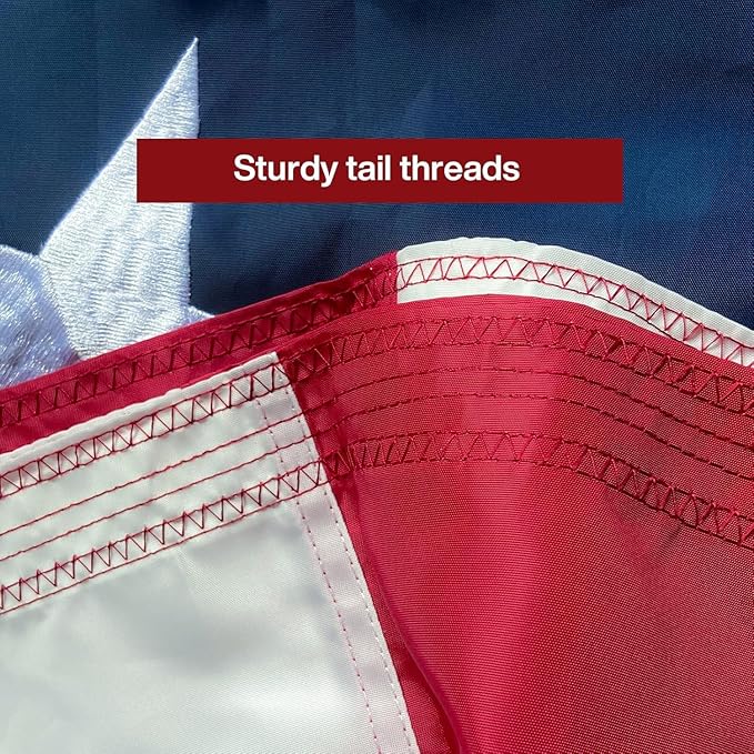 American Flag 20x30 Ft Embroidered Stars, Brass Grommets, Sewn Stripes, Vibrant Colors Outdoor USA Flag Super Tough Tearproof Spun Polyester US Flag, United States Country Flags