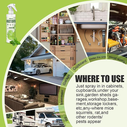 Pest & Insect Control Spray, Spider Repellent Indoor, Repel Spiders, Ants, Silverfish, Mosquitoes, Moths, and More, Plant Formula Safe for Indoor/Outdoor Use