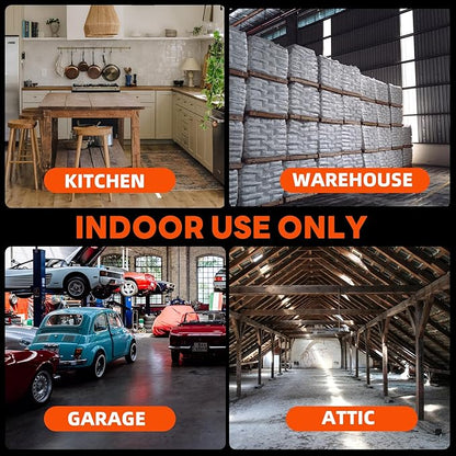 Electric Mouse Trap, 2 Pack Indoor Reusable Electric Mouse Trap Zapper with Anti-Escape Design & Dual Power, Electronic Rat Trap with No-Touch Cleaning for Kitchen, Garage