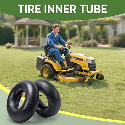 TICONN 4.10/3.50-4 Tire Inner Tube, 2 Pack Inner Tire Tube for Wheelbarrow Tires, Replacement Tube with TR-87 Bent Valve Stem for Wheelbarrows, Mowers, Hand Trucks, ATVs