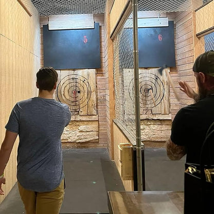 Throwing Axe, 18.9" Throwing Axes and Tomahawks with 1065 High Carbon Steel & Hickory Wooden Handle, Perfect for Axe Throwingg Game, Competition and Recreation, Gift for Men