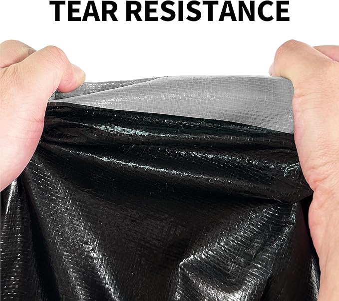 Tarp Heavy Duty 8x10ft Waterproof Tarps,10mil Uv Resistant,Multipurpose Silver/Black Tarps for Cars,Camping,Roof,Ship,Garden.by-MVPNET