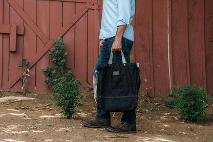 Barebones Neelum Large Waxed Canvas Tote Bags - Heavy Duty Canvas Bag and Reusable Grocery Bag