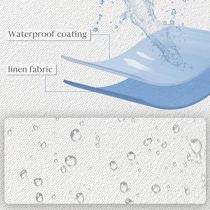 Ashler 16 x 16 Outdoor Pillow Inserts, Set of 2 Water Resistant Throw Pillow Inserts Hypoallergenic Stuffer Sham Square Pillow Insert for Patio, Bench, Garden, Indoor Outdoor Decorative