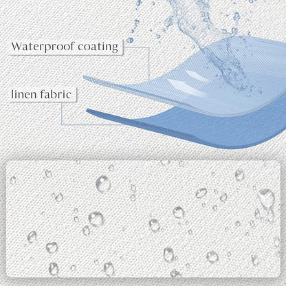 Ashler 16 x 16 Outdoor Pillow Inserts, Set of 2 Water Resistant Throw Pillow Inserts Hypoallergenic Stuffer Sham Square Pillow Insert for Patio, Bench, Garden, Indoor Outdoor Decorative