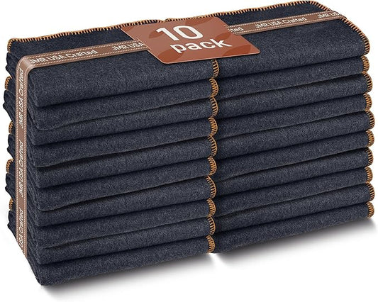 Wool Camping Blanket – 70% Wool Heavy-Duty Military Style Throw, Warm & Washable, Fire Retardant Cover for Emergency, Survival & Outdoor Use – Perfect for Camping, Car, Home & Hiking, Navy 62x84