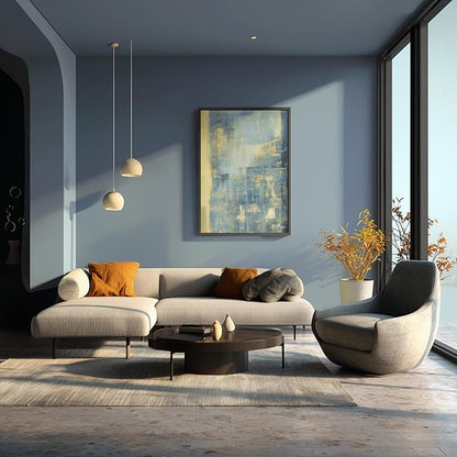 EVOLVE Paint & Primer: Environment-friendly, Eggshell with One-coat Coverage for Interior & Exterior surfaces (River Blue, 5-Gallon)