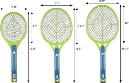 SWAT IT! Handheld Bug Zapper Racket, Rechargeable Electronic Fly Swatter Zapper, 4000 Volt, USB Charging Cable, 2 Pack (Mini)