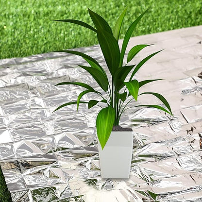 2 pcs Plant Growth Mylar Films High Reflective Mylar Sheets, Garden Greenhouse Covering Foil Sheets, Plant Growing Tents, Grow Light Accessories, 210 x 120cm, Silver, Wholesale Business