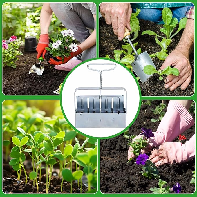 Soil Block Maker, Handheld Mini 4 Soil Block Maker, A Must-Have Nutrient Soil Blocker for Garden Enthusiasts and A Premium Gardening Essential for Seed Starting