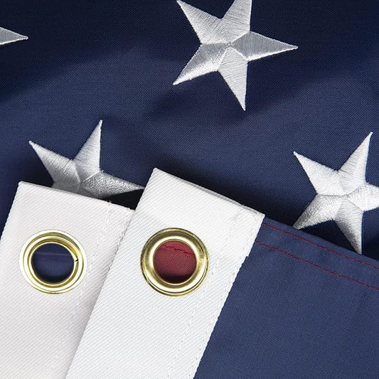 10x15 FT American Flag for Outside, Best Embroidered Stars and Sewn Stripes, 210D Heavy Duty Polyester, Suitable for Outdoor High Winds Areas (American flag 10x15 FT)