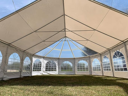 DELTA 40'x21' PVC Marquee Tents for Parties, Large Party Tent, Outdoor Wedding Tent, Heavy Duty Fire Retardard Waterproof Canopy, Carpas para Fiestas,Outdoor Event + 6 Storage Bags