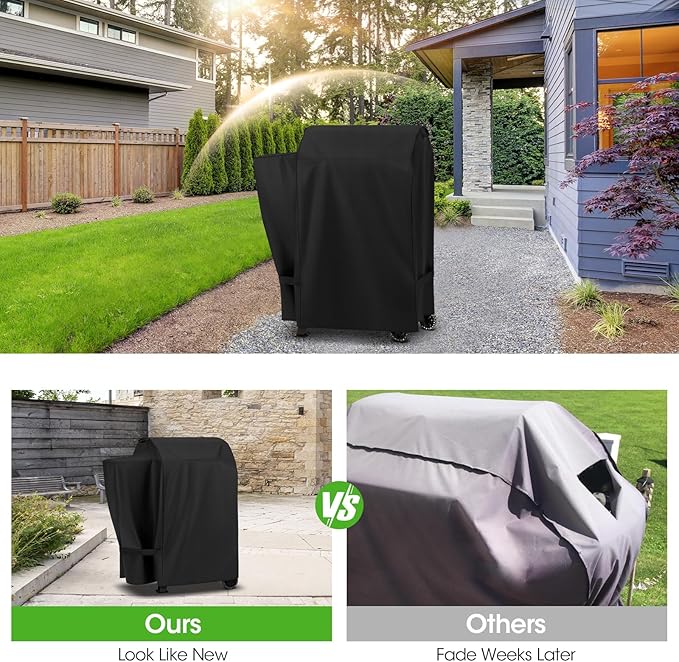 Grill Cover Compatible with Lexington 500, Wood Pellet Smoker Cover for Pit Boss Pro 600, Tailgater, Lexington 540, Waterproof Fade Resistant