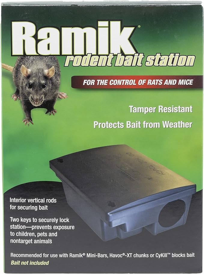 Neogen 000550 Rodent Bait Station, Black (Pack of 6)