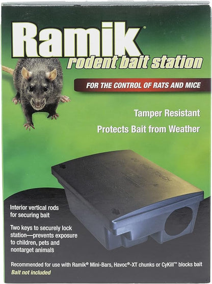 Neogen 000550 Rodent Bait Station, Black (Pack of 6)