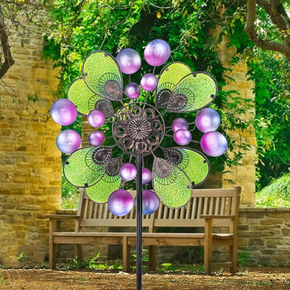 MUMTOP Wind Spinners for Yard Garden - Kinetic Yard Art Wind Spinners for Lawn Patio and Outdoor Decoration