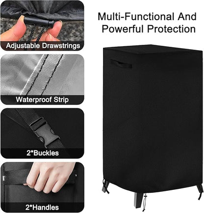 Smoker Cover Fit for Pit Boss Grills PBV3G1 Vertical Smoker, Outdoor Waterproof Grill BBQ Grill Cover Outdoor Grill Cover Vertical Smoker Cover（24" D x 23" W x 47" H）