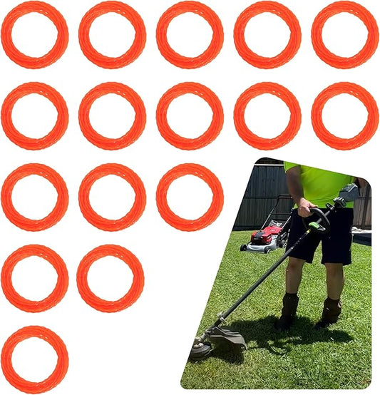 AL2420P 0.095'' Pre-Cut Twisted Timmer Line Replace AL2420P for EGO 56V 15-Inch Trimmer & Multi-Head String Trimmer Attachment 14Ft Per Roll 16 Pack