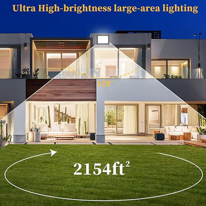 4 Pack 100W LED Flood Lights Outdoor, 10000 LM Super Bright Security Lights, Portable IP66 Waterproof LED Work Light with Plug, 6000K Daylight White Floodlights for Garage Yard Garden Playground