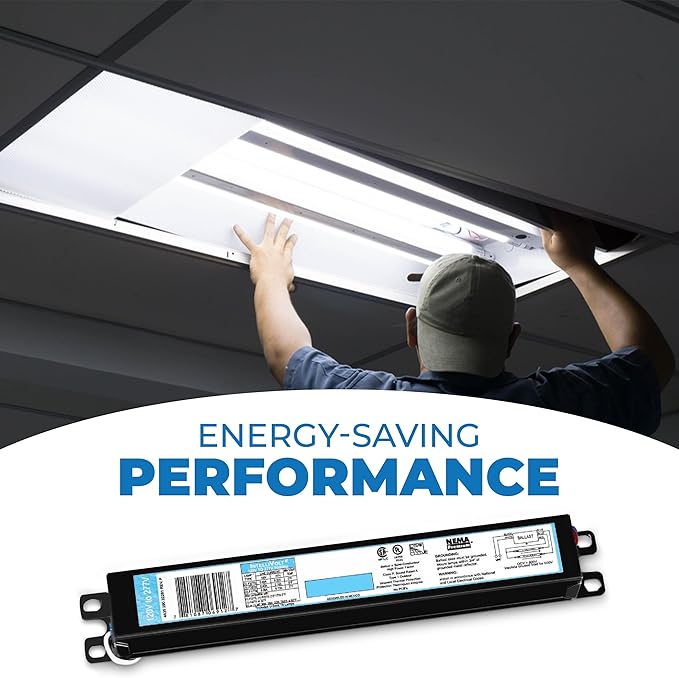 OHLECTRIC Replacement for ICN1P32-SC 1 Lamp - T8 Fluorescent Ballast, Electronic Ballast Replacement 120-277 Volt, Instant Start - Standard and Energy Efficient Ballasts - UL Approved