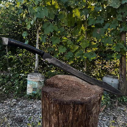 High Manganese Steel Blade Machete for Cutting Trees Heavy Duty Full Tang Outdoor Survival Hunting Tactical Sword