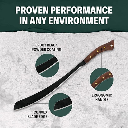 Condor Tool & Knife Outdoor Machete with Walnut Handle