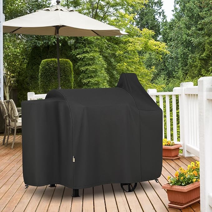 Arcedo Grill Cover Compatible with Pit Boss 850, 820SP, Heavy Duty Waterproof Wood Pellet Smoker Covers, All Weather Protection for Outdoor Grill