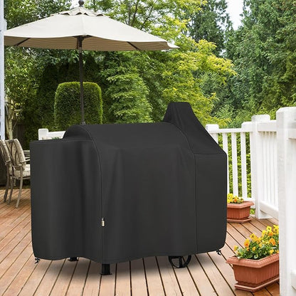 Arcedo Grill Cover Compatible with Pit Boss 850, 820SP, Heavy Duty Waterproof Wood Pellet Smoker Covers, All Weather Protection for Outdoor Grill