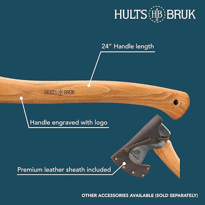 Hults Bruk 840712 Aneby Hatchet - 2 lb Head, 20" Handle