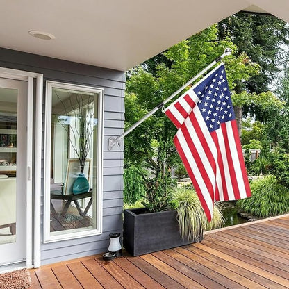 American Flags for Outside 3x5 Ft; American Flags 3x5 Outdoor Heavy Duty. Durable 250D Polyester US flags with Premium Embroidered Stars, Sewn Stripes, Brass Grommets, and Vibrant Colors.