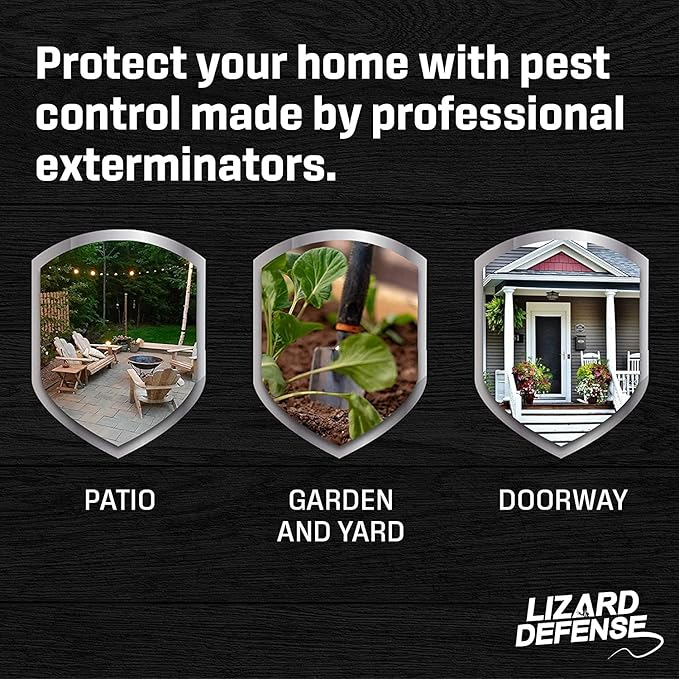 Exterminators Choice Peppermint Oil Defense Spray for Lizards & Bugs - 32 Fl Oz, Peppermint Scent Oil - Exterminator Spray Formula for Home & Garden - Indoor & Outdoor Use
