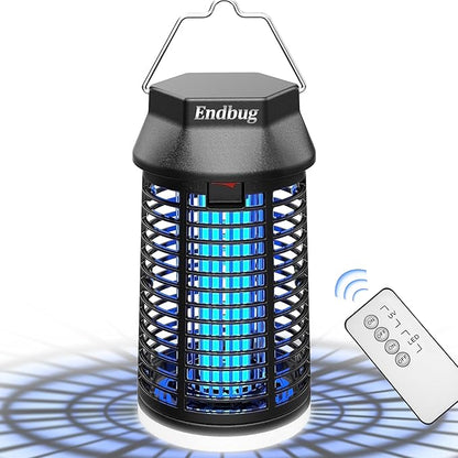 Endbug Bug Zapper with LED Light, Waterproof Bug Zapper Outdoor Indoor, Mosquito Zapper Outdoor Electric Fly Zapper, Mosquito Killer Fly Trap for Outside Patio Garden Backyard Home (Remote Control)
