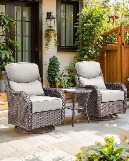 Luxury 24x24x6 Inch Smile Patio Cushions for Outdoor Furniture Set of 6 - Thick Back & Deep Seat Outside Replacement Chair Pillows for Rattan Metal Glider Loveseat Sectional Sofa - Beige