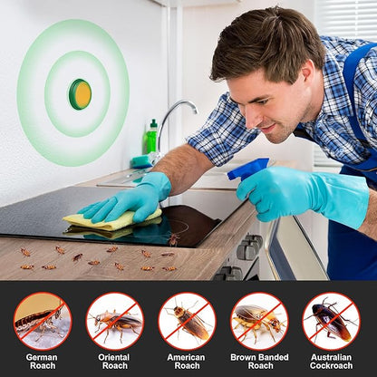 Roach Bait - Cockroach Killer Indoor Infestation, Roach Traps Cockroach Bait Gel, Get Rid of Roaches Permanently Indoor Home & Outdoor Infestation, Cockroaches Repellent Killer (12)