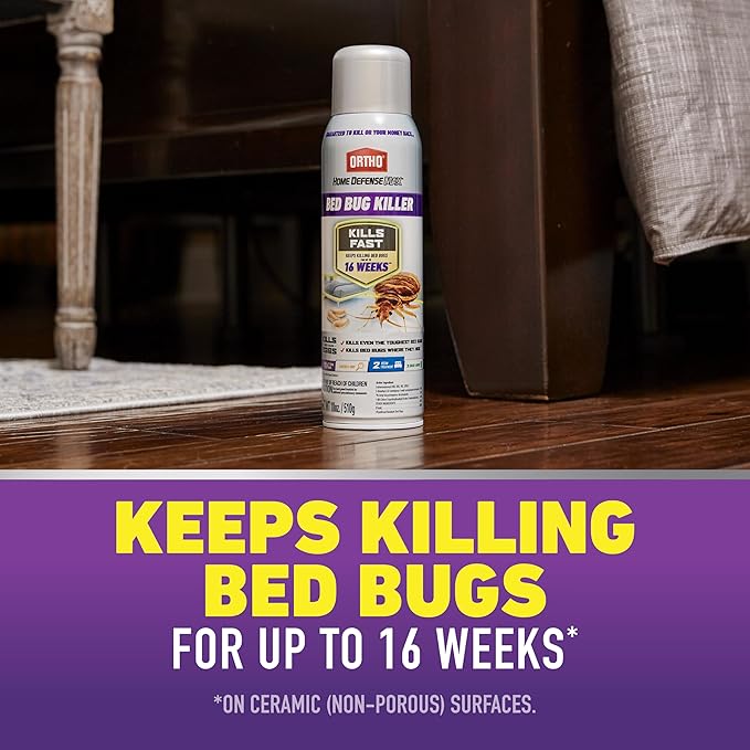 Ortho Home Defense Max Bed Bug Killer - Also Kills Fleas & Brown Dog Ticks, Spot Treatment, 18 oz