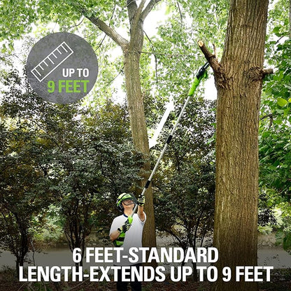 Greenworks 24V 8" Cordless Polesaw (Great For Pruning and Trimming Branches / 125+ Compatible Tools), Tool Only