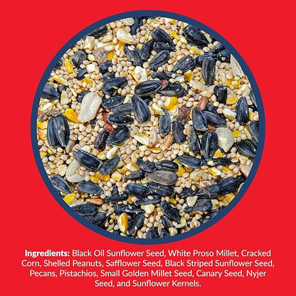 Lyric Supreme Wild Bird Seed - Wild Bird Food Mix with Nuts & Sunflower Seeds for Outside Feeders - Attracts Many Beautiful Songbirds - 20 lb bag
