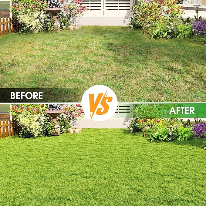 Lawn Aerator - Aerator Lawn Tool, Manual Metal Spike Lawn Aerator Tool with Spring, Automatic Dirt and Leaf Clean Design, Yard Aerator for Lawn for Loosening Soil, Garden Tool