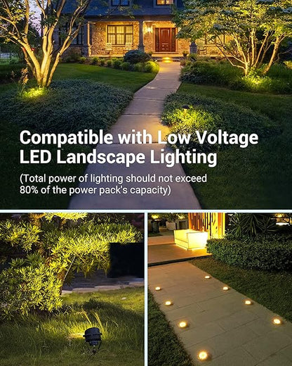 DEWENWILS 30W Outdoor Low Voltage Transformer with Timer and Photocell Light Sensor, 12V DC, ETL Listed