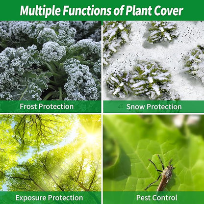 Avalution Plant Covers Freeze Protection, 10x30 FT Frost Cloths for Outdoor Plants, 0.9 oz/yd² Reusable Frost Blankets for Outdoor Plants, Row Covers for Vegetables Season Extension