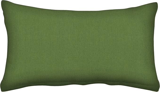Honeycomb Outdoor Lumbar Toss Pillow Set, 20" W x 12" L, Artichoke Green Outdoor Pillows